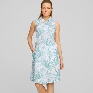 Puma gold dress with white shorts